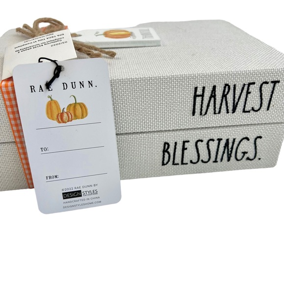 NWT Rae Dunn Decorative Faux Fall Books - Picture 2 of 9